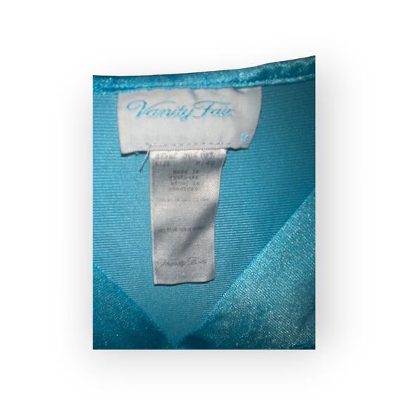 Vintage Vanity Fair Tank Nylon Nightgown | Teal | Sz M | No Flaws | EUC - Picture 2 of 2